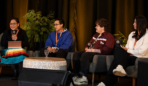 Four panel speakers