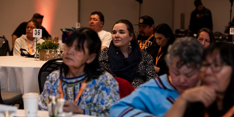 Guests sitting at a round table at IHHG